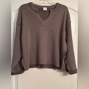 By Together Taupe  Knit Sweater LIKE NEW Size Small